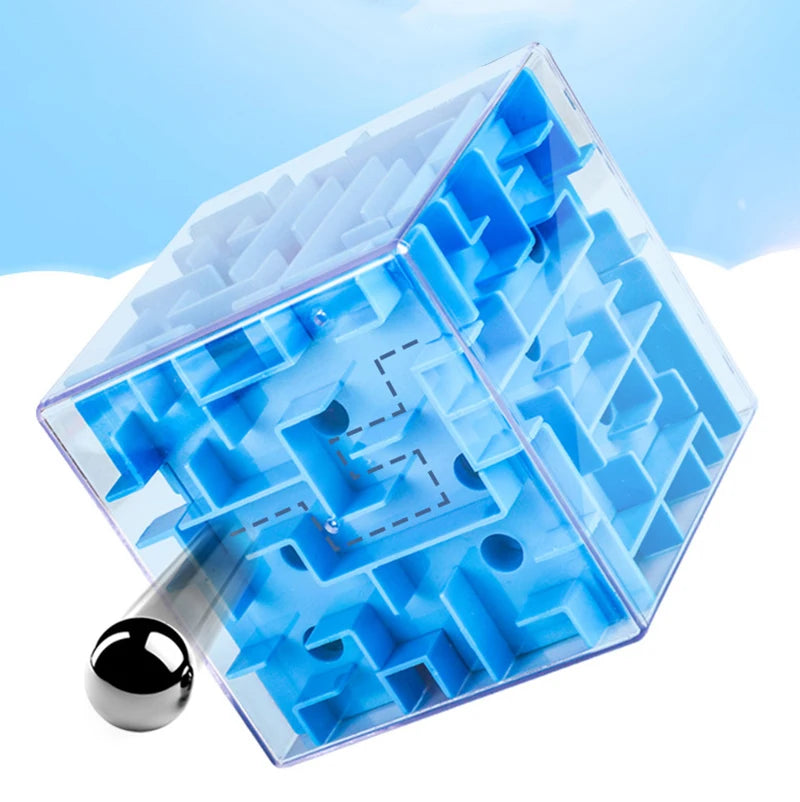 3D Maze Puzzle Cube – Educational Brain Teaser Toy for Kids
