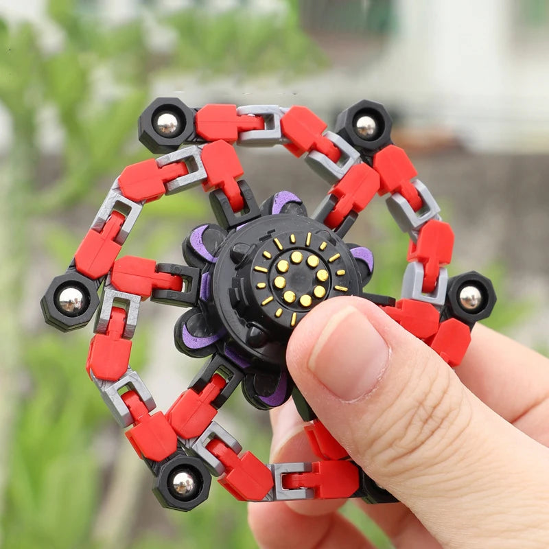 Deformable Fidget Spinner – Chain Toy & Stress Relief Gyro for Kids & Adults
