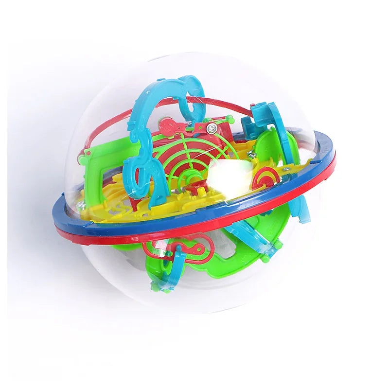 3D Maze Puzzle Ball – 100-Step Labyrinth IQ Game for Kids & Adults