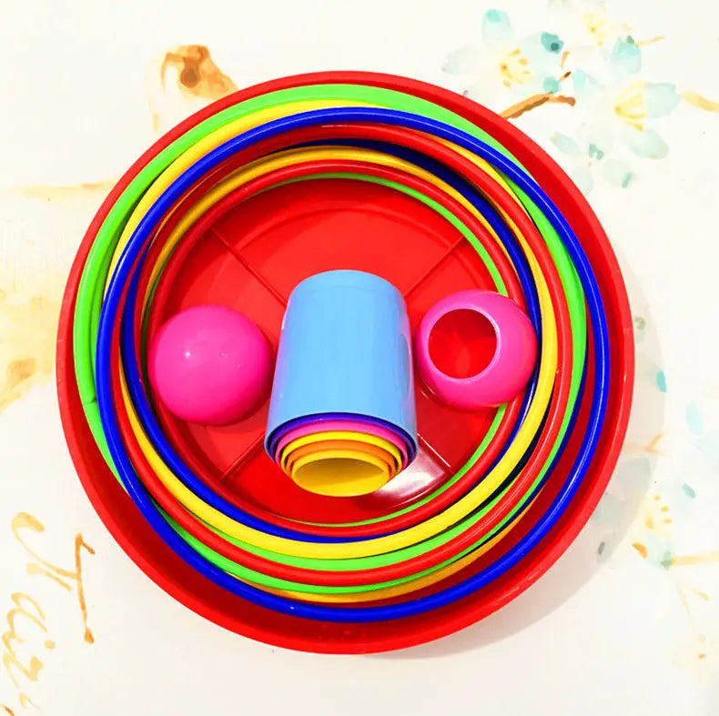Ring Toss & Stacking Game – 2-in-1 Interactive Toy for Kids & Families