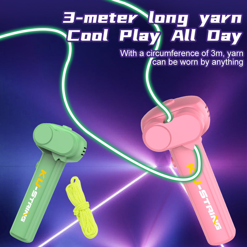 Glow-in-the-Dark String Launcher – Portable Handheld Stress Relief Toy for Kids