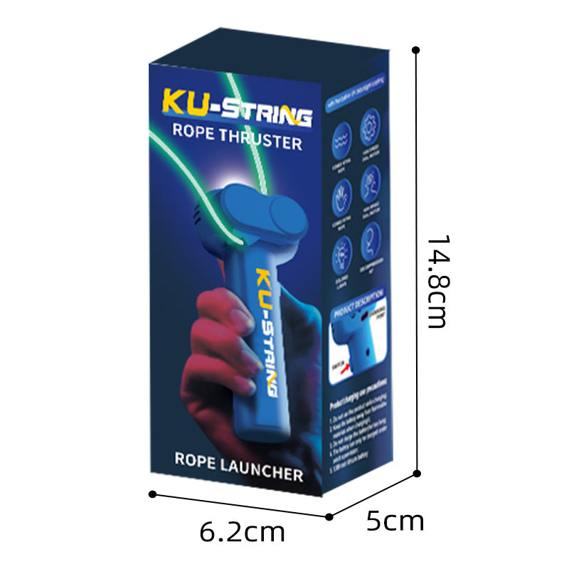 Glow-in-the-Dark String Launcher – Portable Handheld Stress Relief Toy for Kids