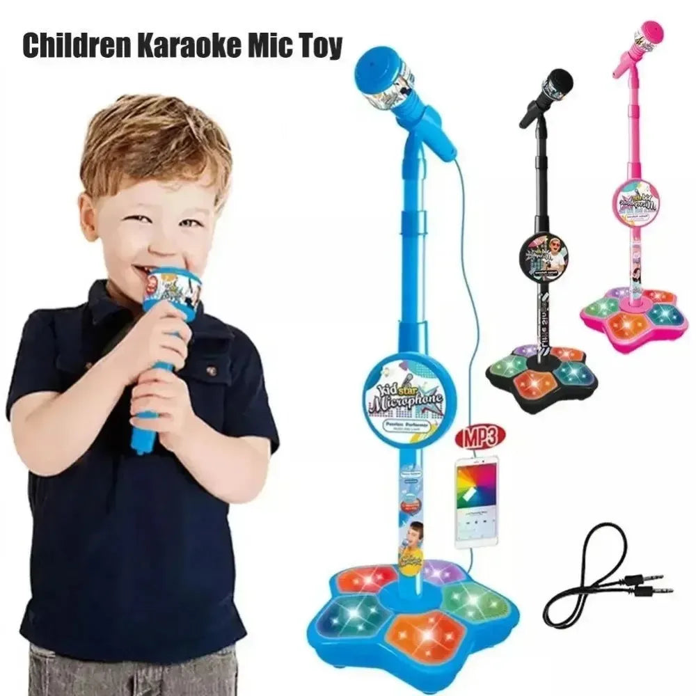 Kids Karaoke Microphone with Adjustable Stand – Musical Toy for Singing & Play