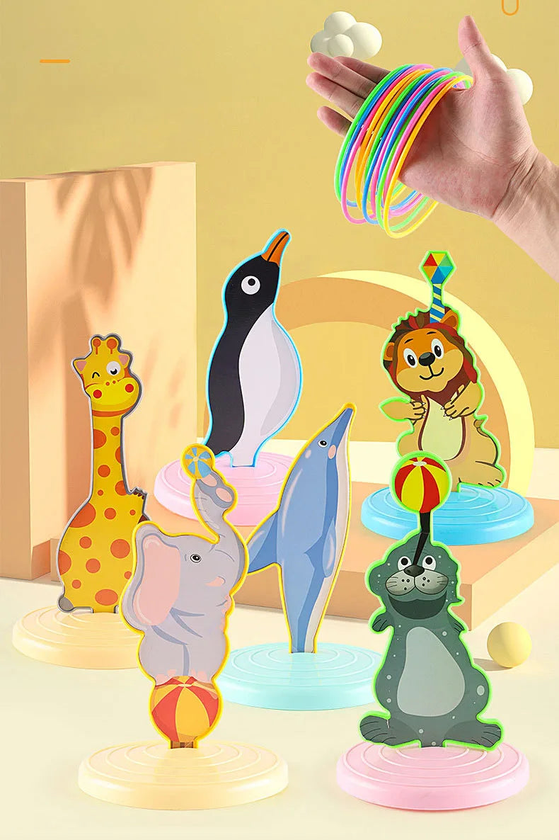 Ring Toss & Stacking Game – 2-in-1 Interactive Toy for Kids & Families