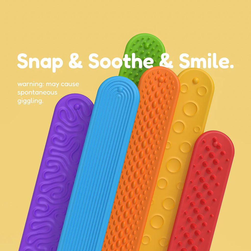 Sensory Slap Bracelet Fidget Toys (6-Pack) – Wearable Stress Relief for Kids & Teens