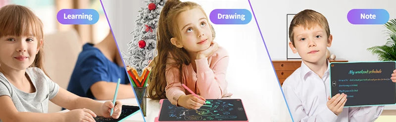 LCD Writing Tablet for Kids – 10” or 12” Reusable Drawing & Handwriting Board