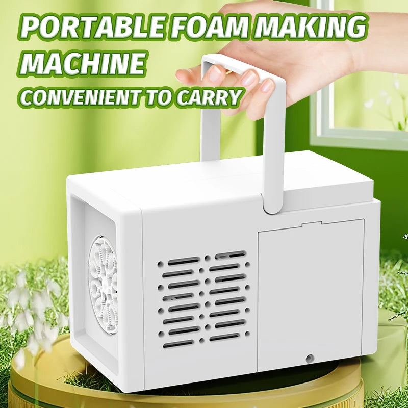 Handheld Automatic Bubble Blower – 10-Hole Electric Bubble Machine for Kids