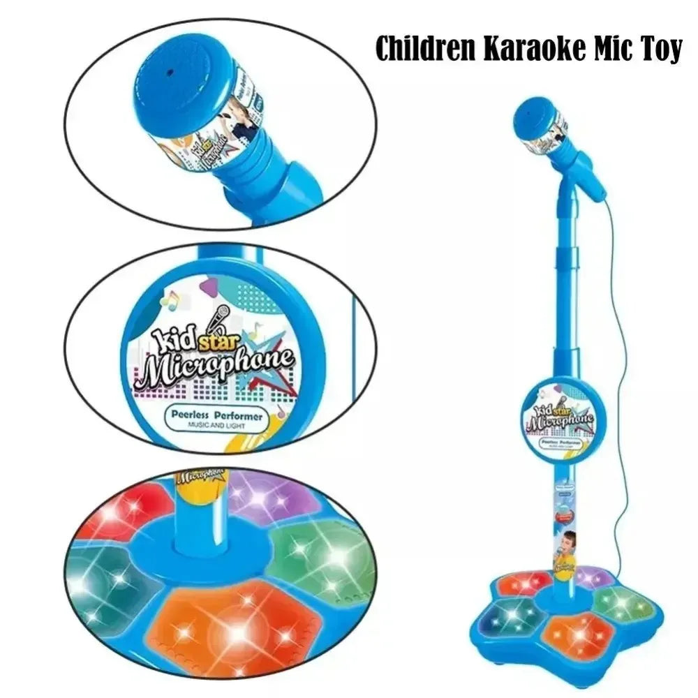 Kids Karaoke Microphone with Adjustable Stand – Musical Toy for Singing & Play