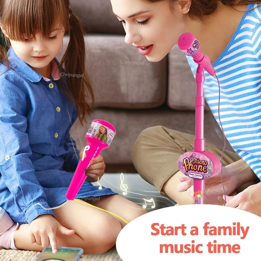 Kids Karaoke Microphone with Adjustable Stand – Musical Toy for Singing & Play