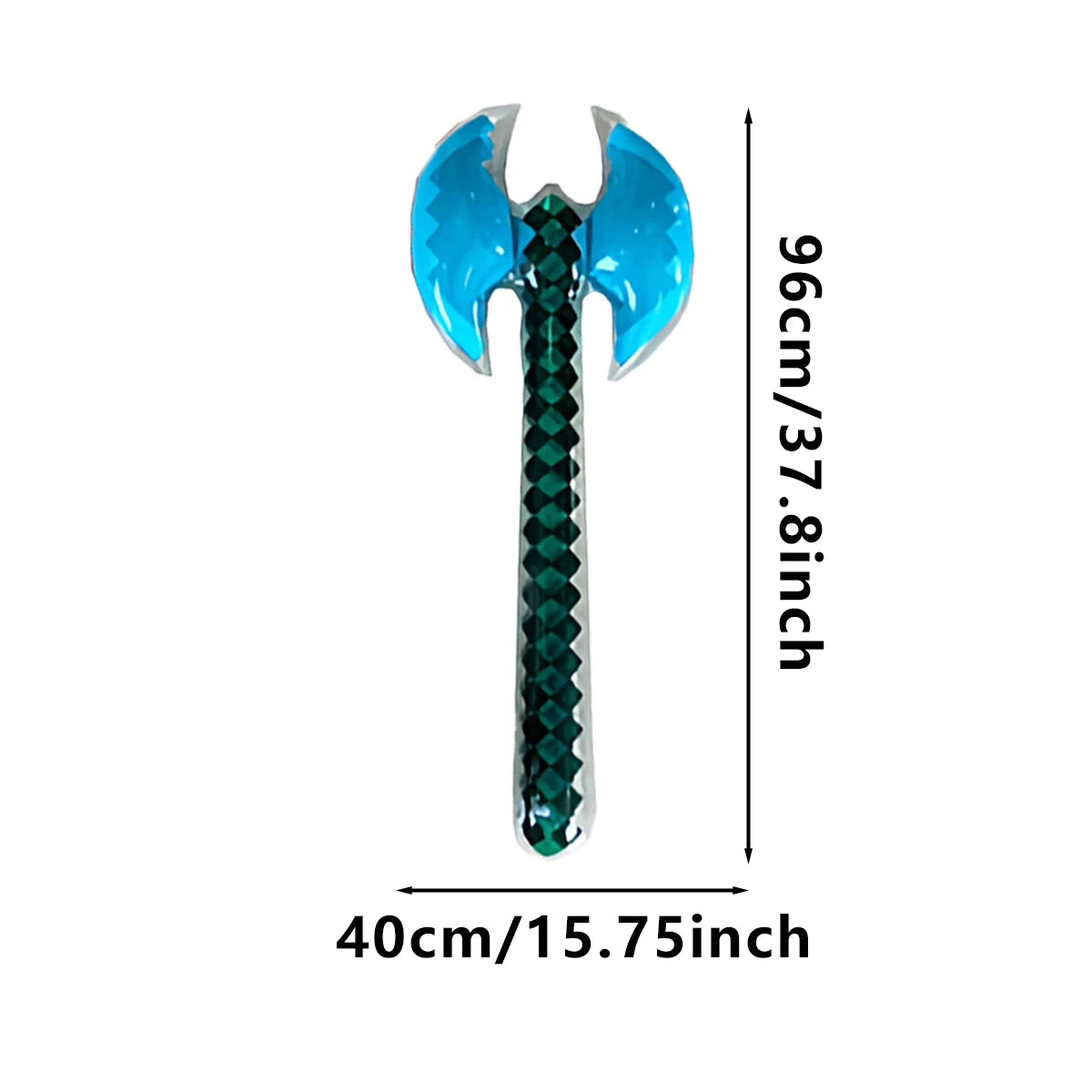 Pixel-Style Inflatable Swords – Gemstone & Gold Design for Kids