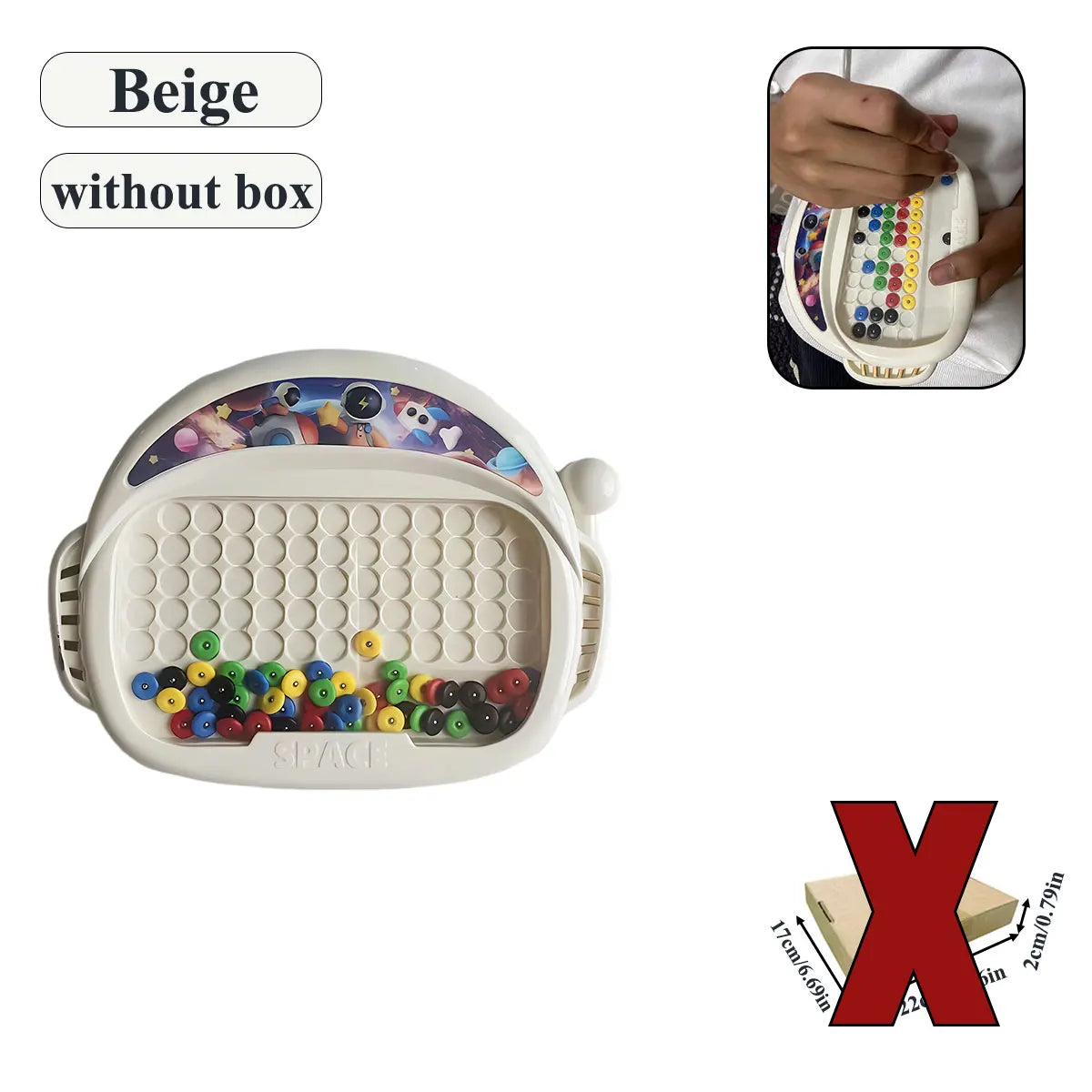 Magnetic Doodle Board with Pen & Beads – Educational Drawing Toy for Kids (Ages 3–8)