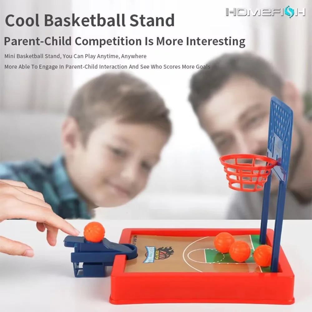 Mini Desktop Basketball Game – Portable Travel Toy for Office, Home & Parties