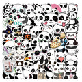 50-Piece Panda Sticker Pack – Cute Waterproof Decals for Laptops, Phones & Scrapbooking