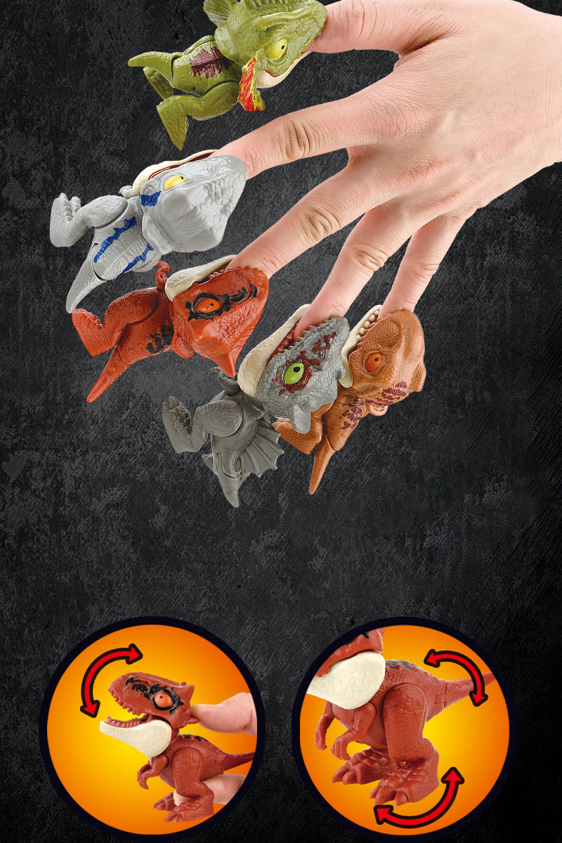 Mini Finger-Biting Dinosaur Toy – Interactive T-Rex Model for Kids