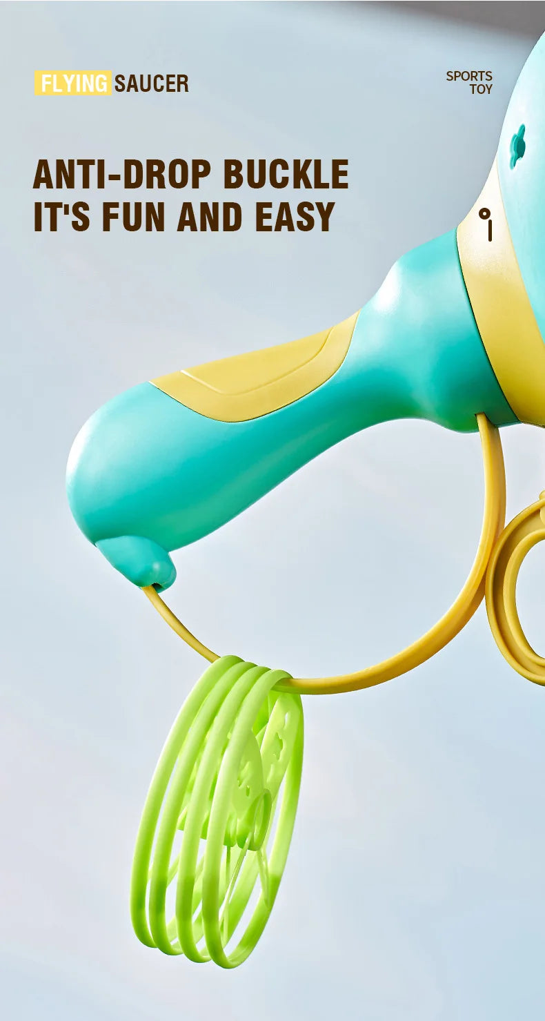 Flying Saucer Disc Launcher – UFO Throw & Catch Outdoor Game for Kids