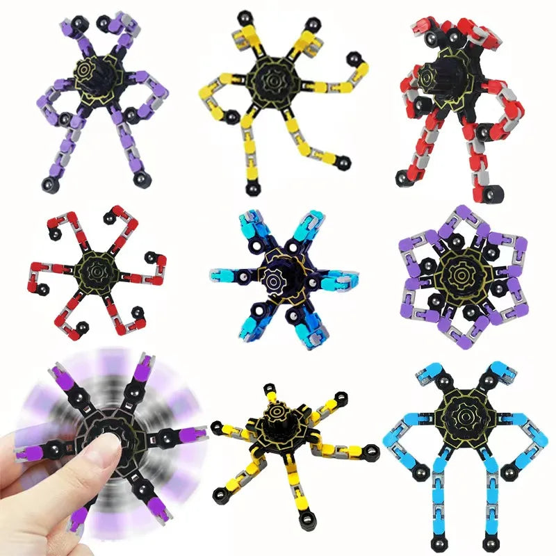 Transformable Finger Gyro – Fidget Spinner for Stress & Fatigue Relief