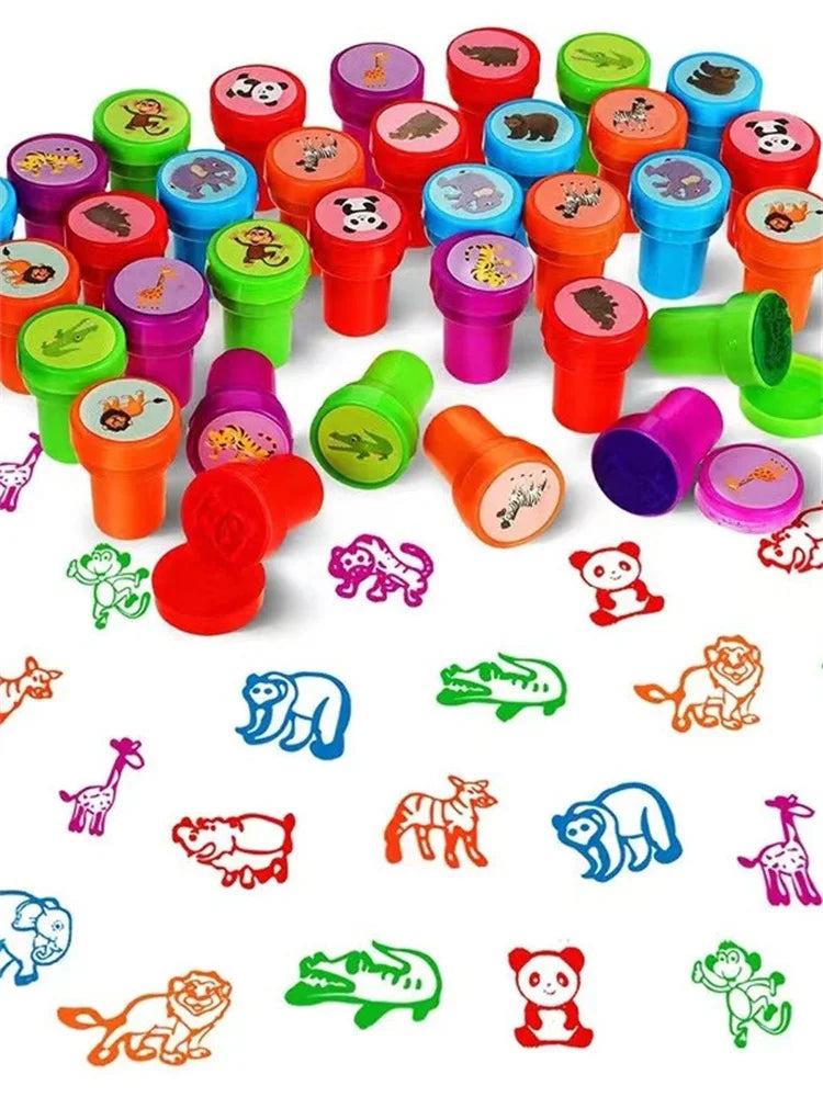 10-Pack Assorted Self-Inking Stamps for Kids – Fun Craft & Scrapbooking Set