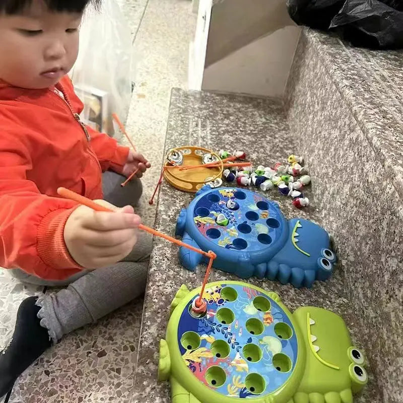 Magnetic Dinosaur Fishing Game for Kids