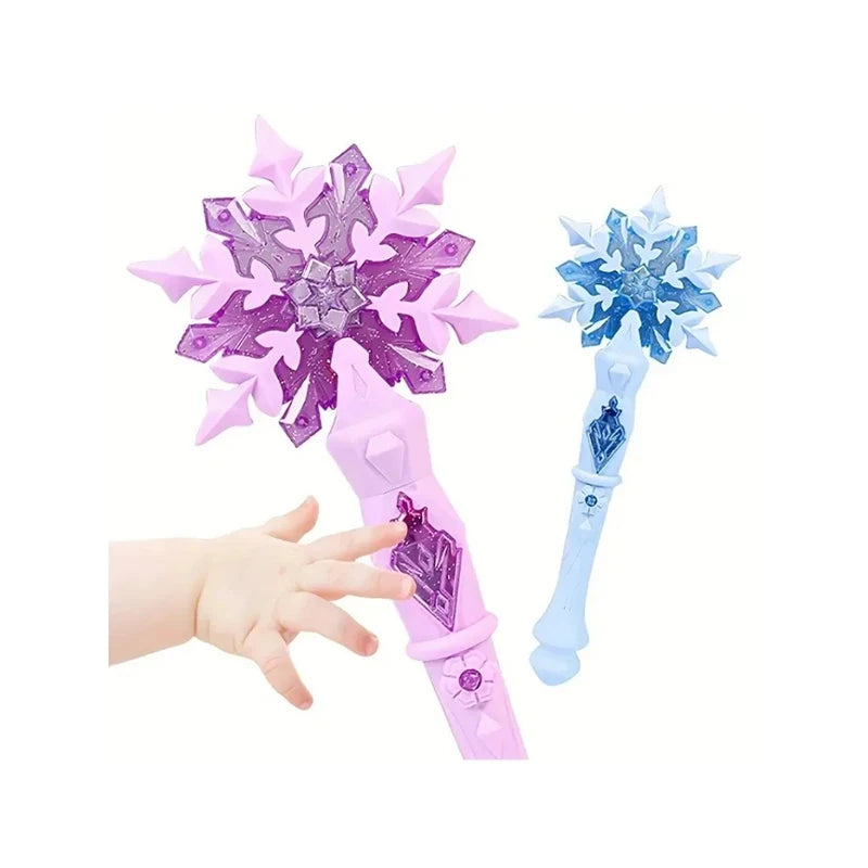Princess Snowflake Wand – Light-Up Fairy Wand with Music & Sound for Kids