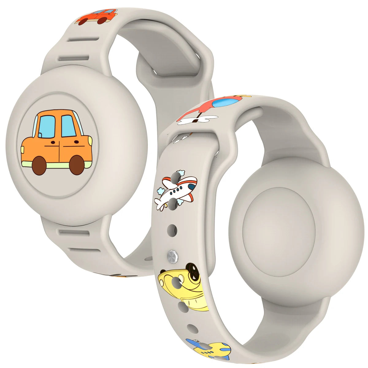 AirTag Bracelet & Necklace for Kids – Cute Cartoon Design, Secure & Comfortable Tracker Holder