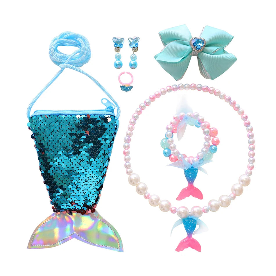 Girls’ Mermaid Princess Dress – Ariel-Inspired Costume Gown for Parties & Cosplay