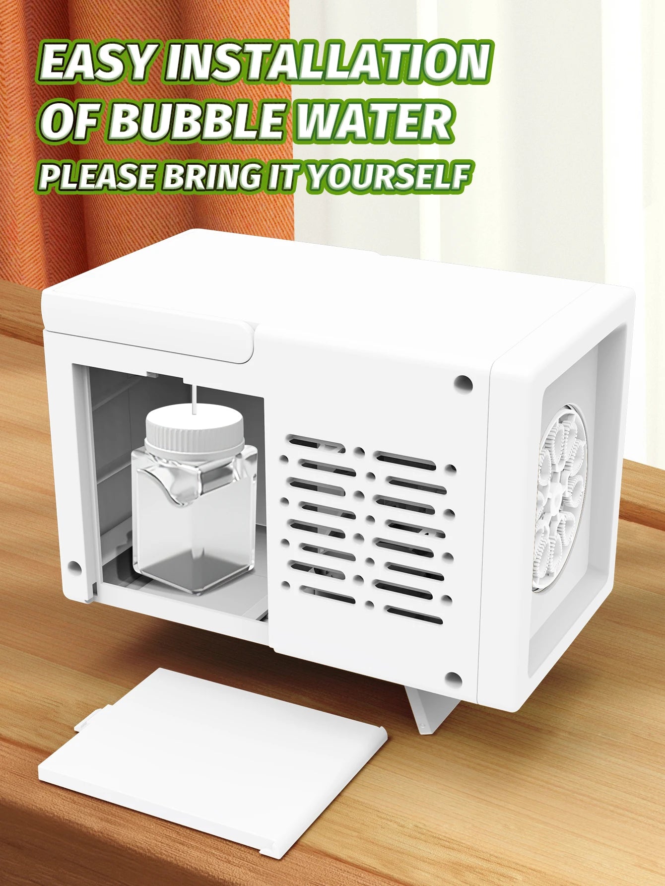 Handheld Automatic Bubble Blower – 10-Hole Electric Bubble Machine for Kids