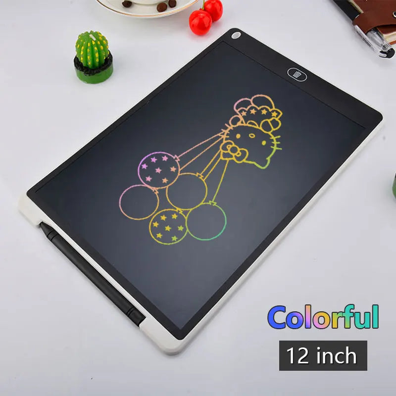 LCD Writing Tablet for Kids – 10” or 12” Reusable Drawing & Handwriting Board