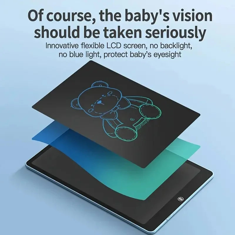 LCD Writing Tablet for Kids – Reusable Drawing & Learning Board