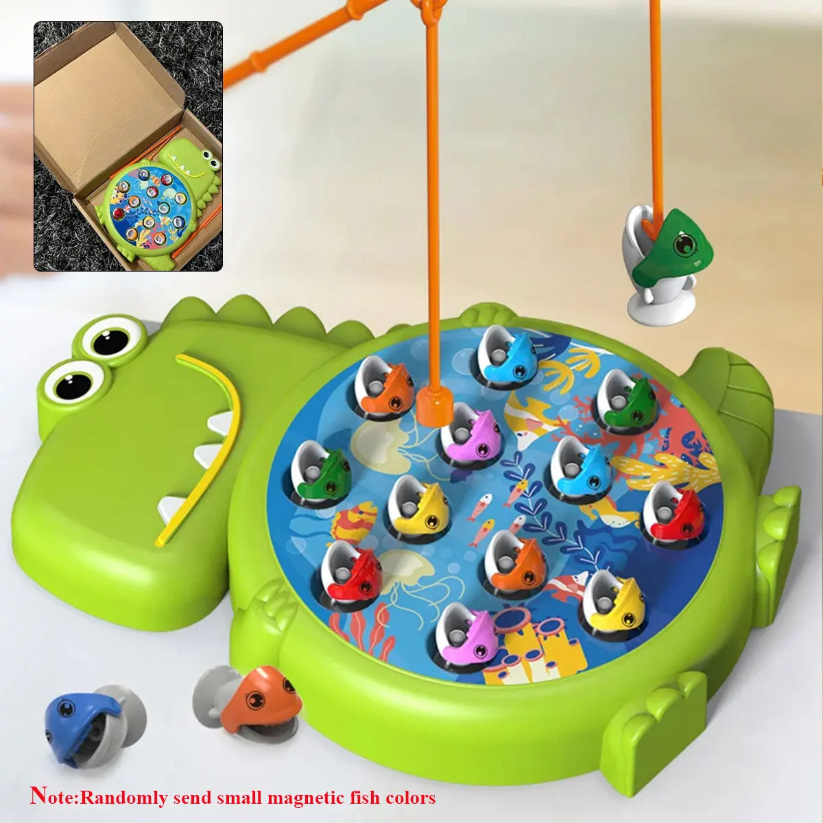Magnetic Dinosaur Fishing Game for Kids