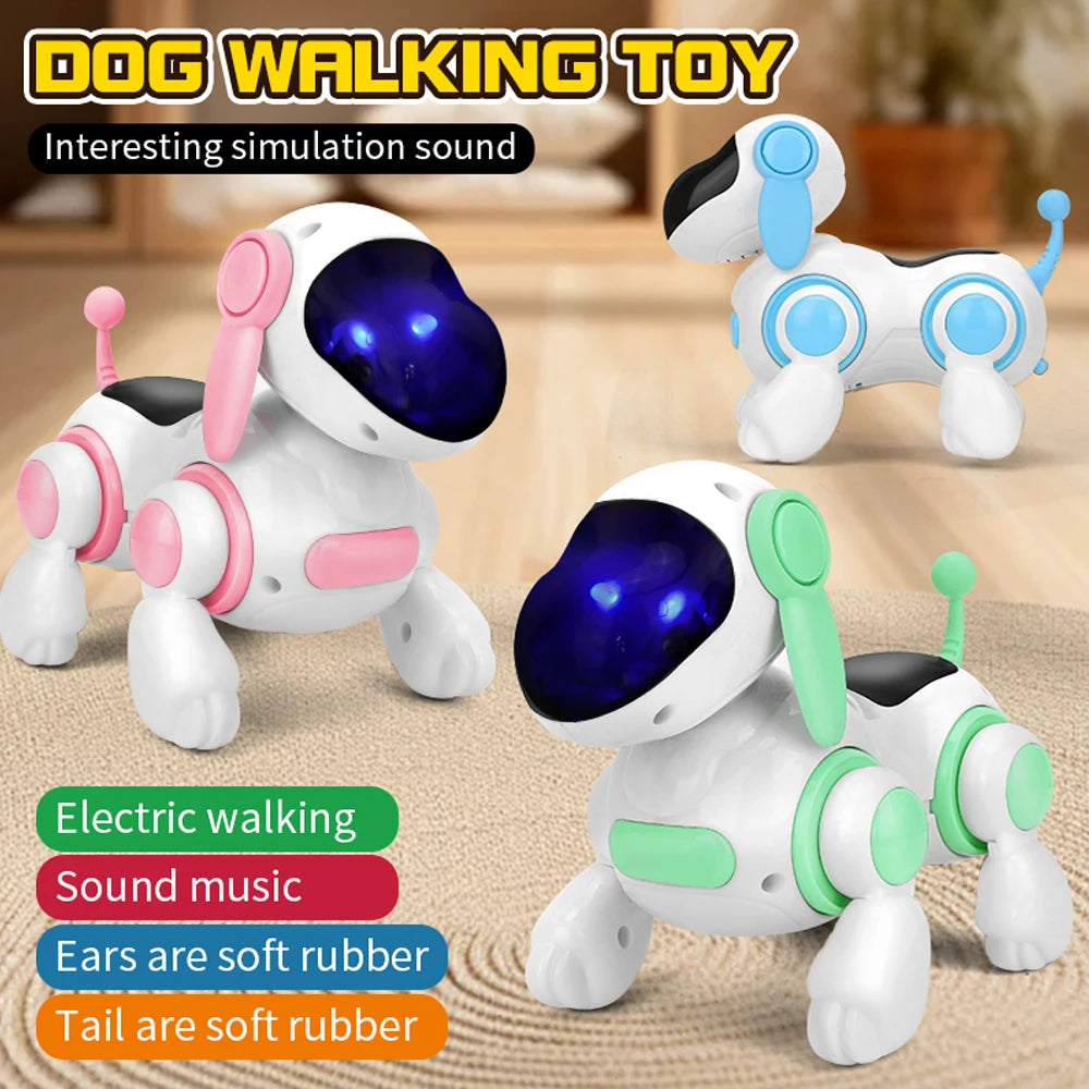 Smart Interactive Robotic Dog – Walking, Singing & Light-Up Toy Pet for Kids