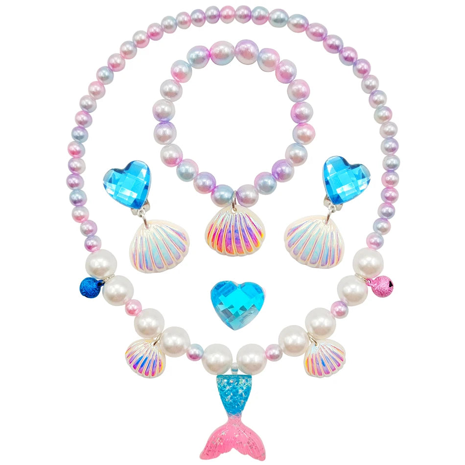 Girls’ Mermaid Princess Dress – Ariel-Inspired Costume Gown for Parties & Cosplay