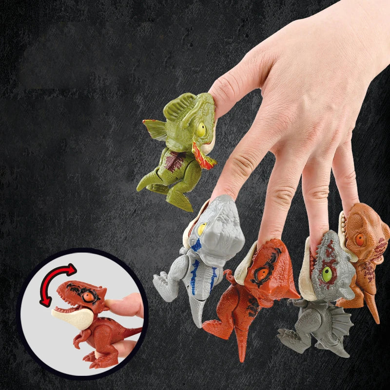 Mini Finger-Biting Dinosaur Toy – Interactive T-Rex Model for Kids