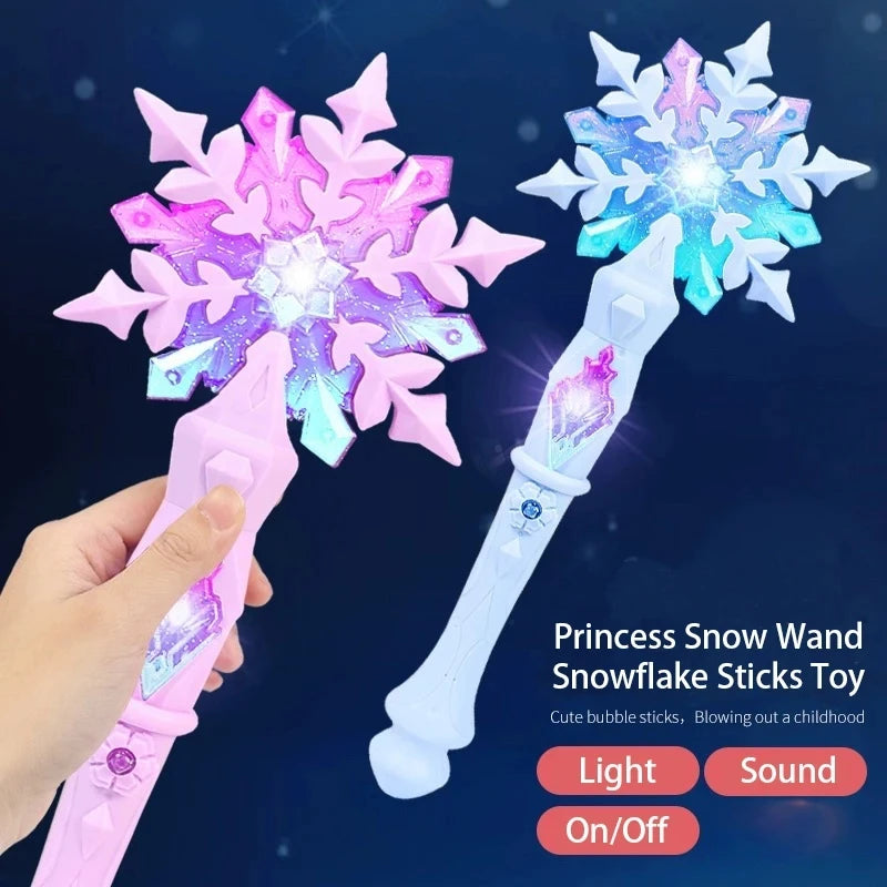 Princess Snowflake Wand – Light-Up Fairy Wand with Music & Sound for Kids