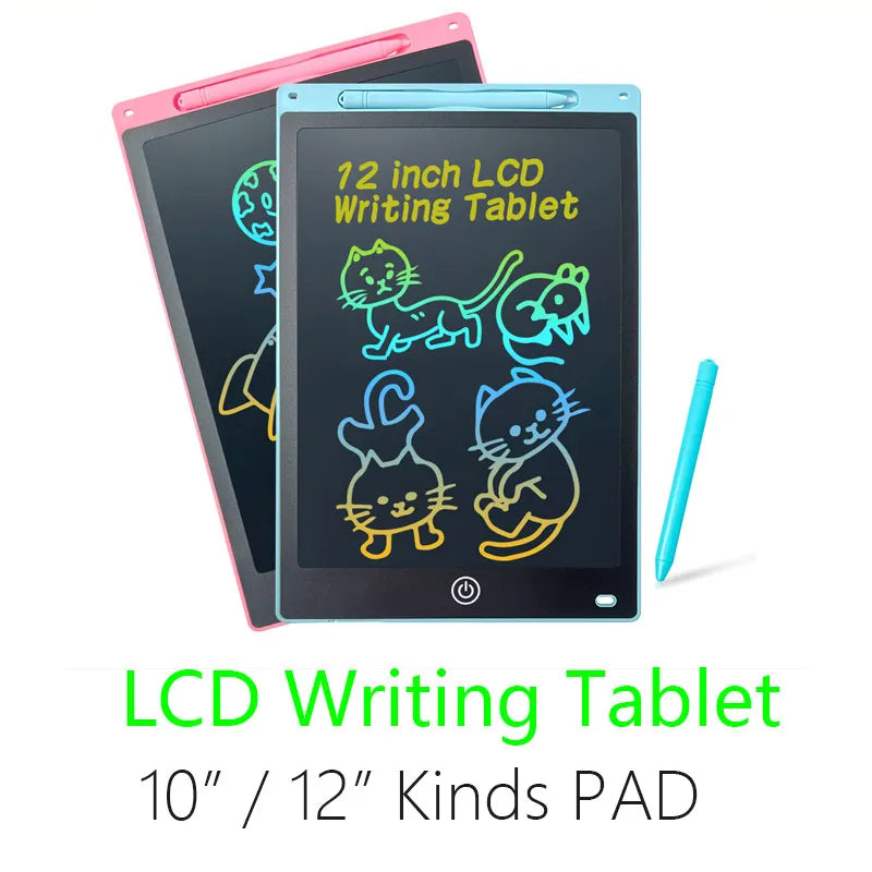 LCD Writing Tablet for Kids – 10” or 12” Reusable Drawing & Handwriting Board