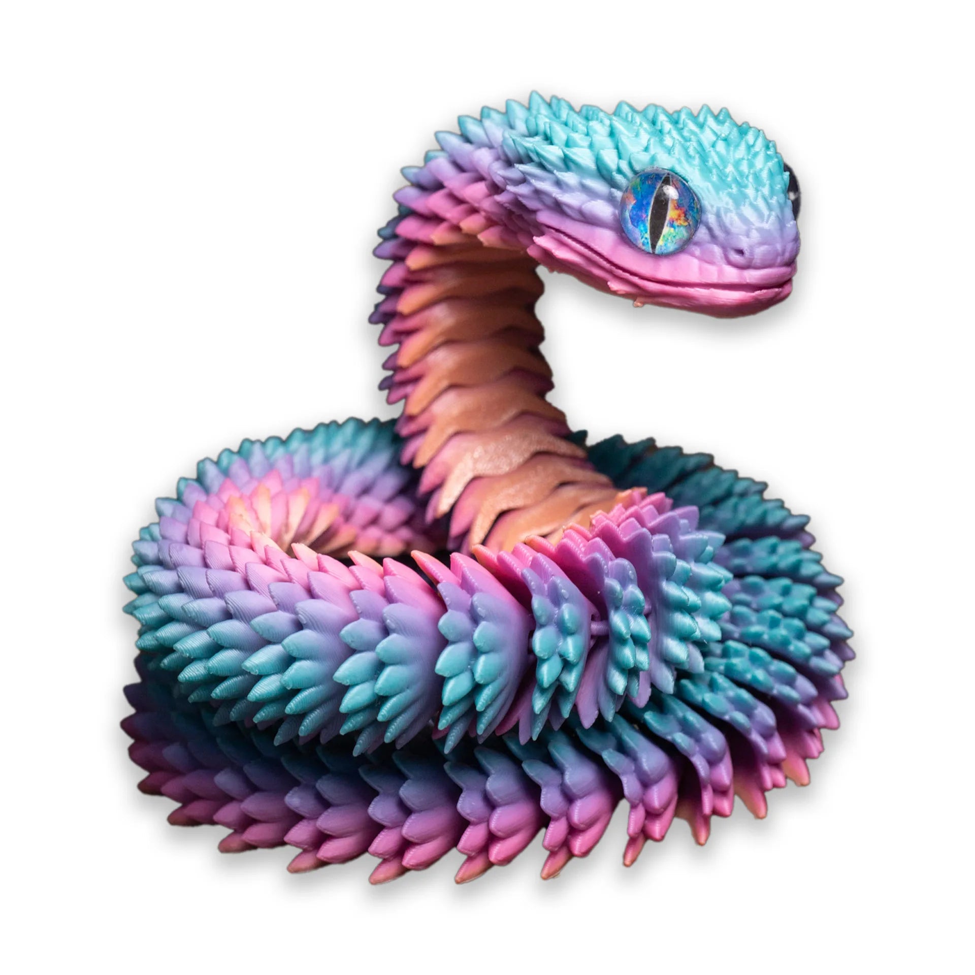 3D Printed Snake Fidget Toy – Movable Joint Figurine for Kids & Adults