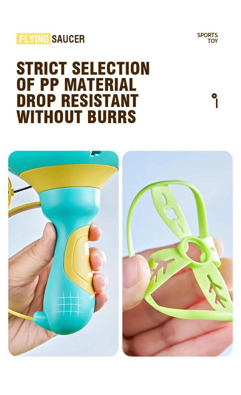 Flying Saucer Disc Launcher – UFO Throw & Catch Outdoor Game for Kids