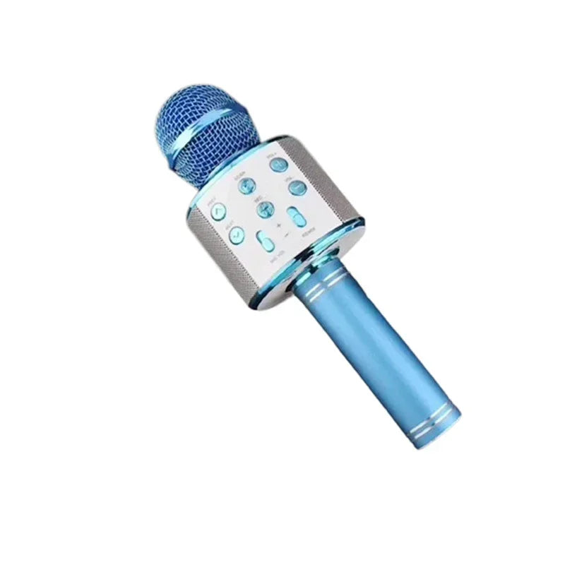 LED Wireless Bluetooth Karaoke Microphone – Handheld Speaker with Lights & Voice Effects