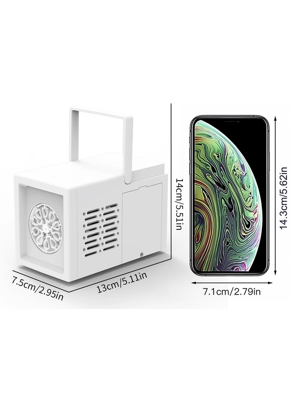 Handheld Automatic Bubble Blower – 10-Hole Electric Bubble Machine for Kids