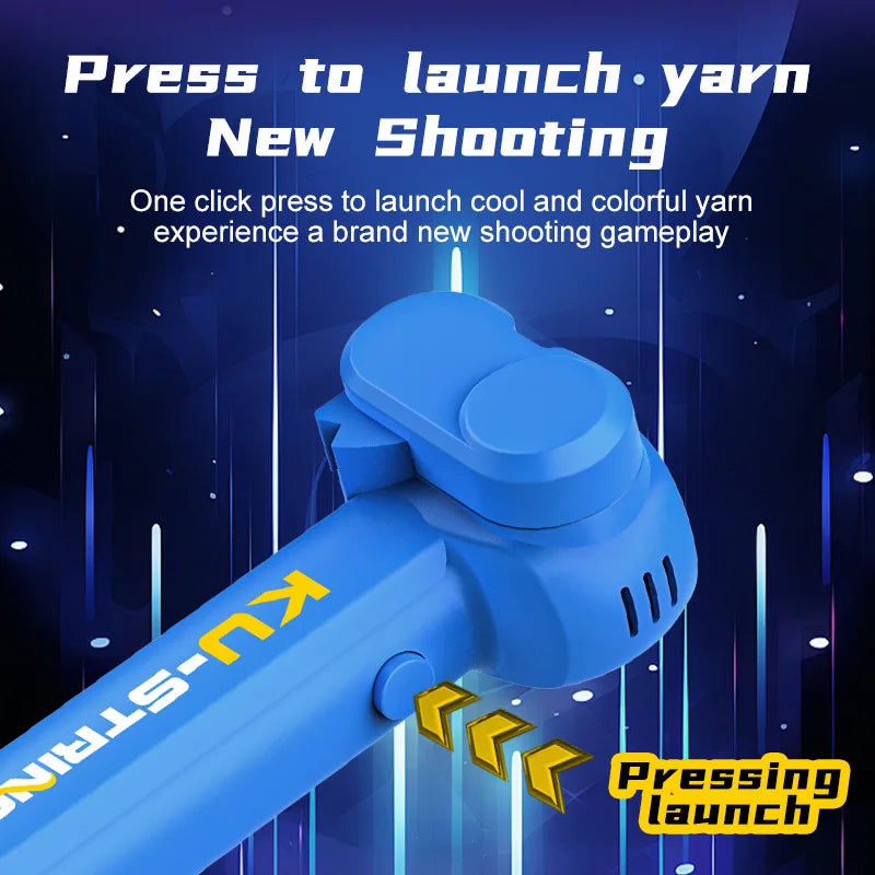 Glow-in-the-Dark String Launcher – Portable Handheld Stress Relief Toy for Kids
