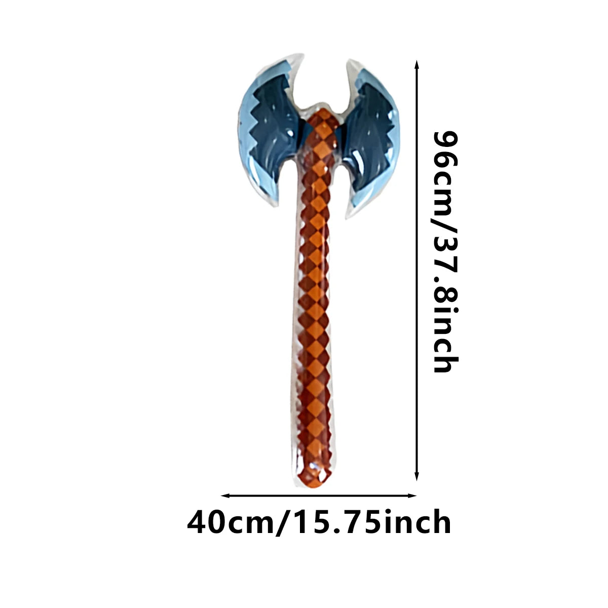 Pixel-Style Inflatable Swords – Gemstone & Gold Design for Kids