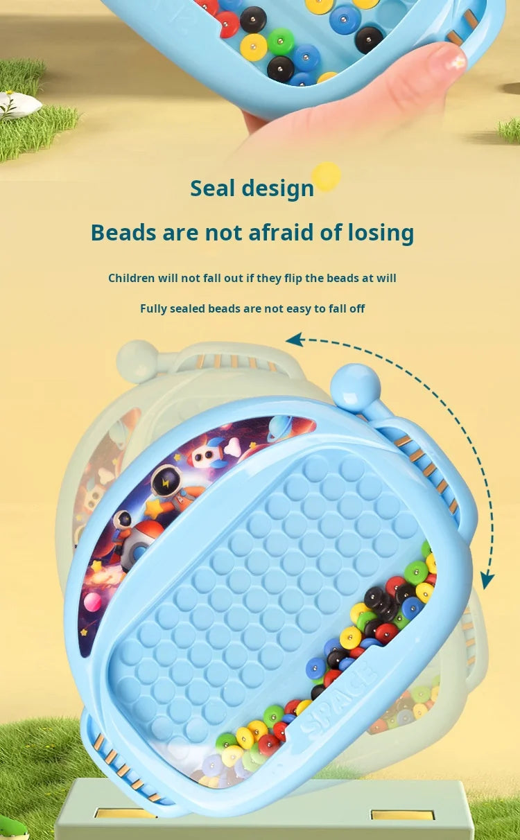 Magnetic Doodle Board with Pen & Beads – Educational Drawing Toy for Kids (Ages 3–8)