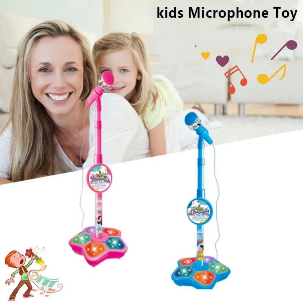 Kids Karaoke Microphone with Adjustable Stand – Musical Toy for Singing & Play