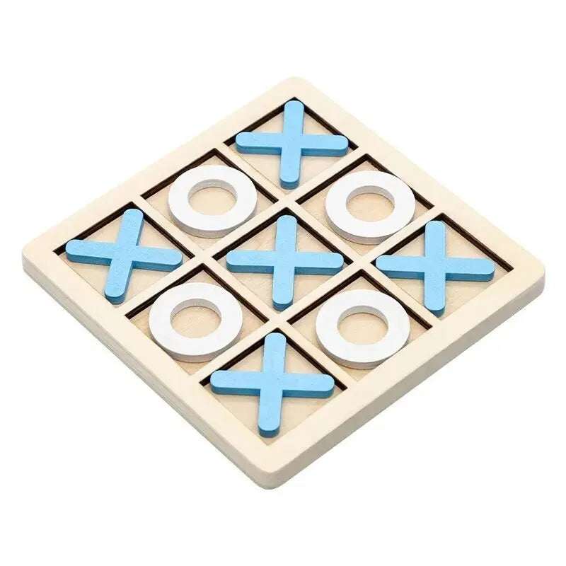 Classic Wooden Tic Tac Toe Game