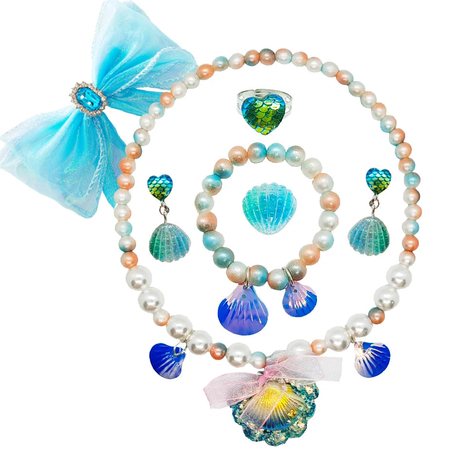 Girls’ Mermaid Princess Dress – Ariel-Inspired Costume Gown for Parties & Cosplay