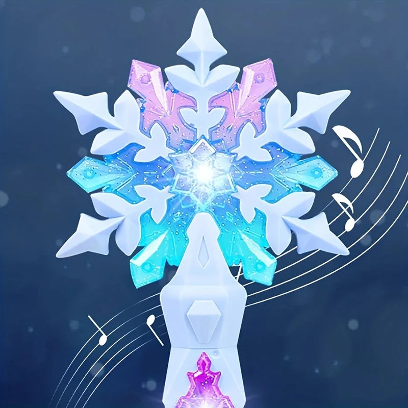 Princess Snowflake Wand – Light-Up Fairy Wand with Music & Sound for Kids
