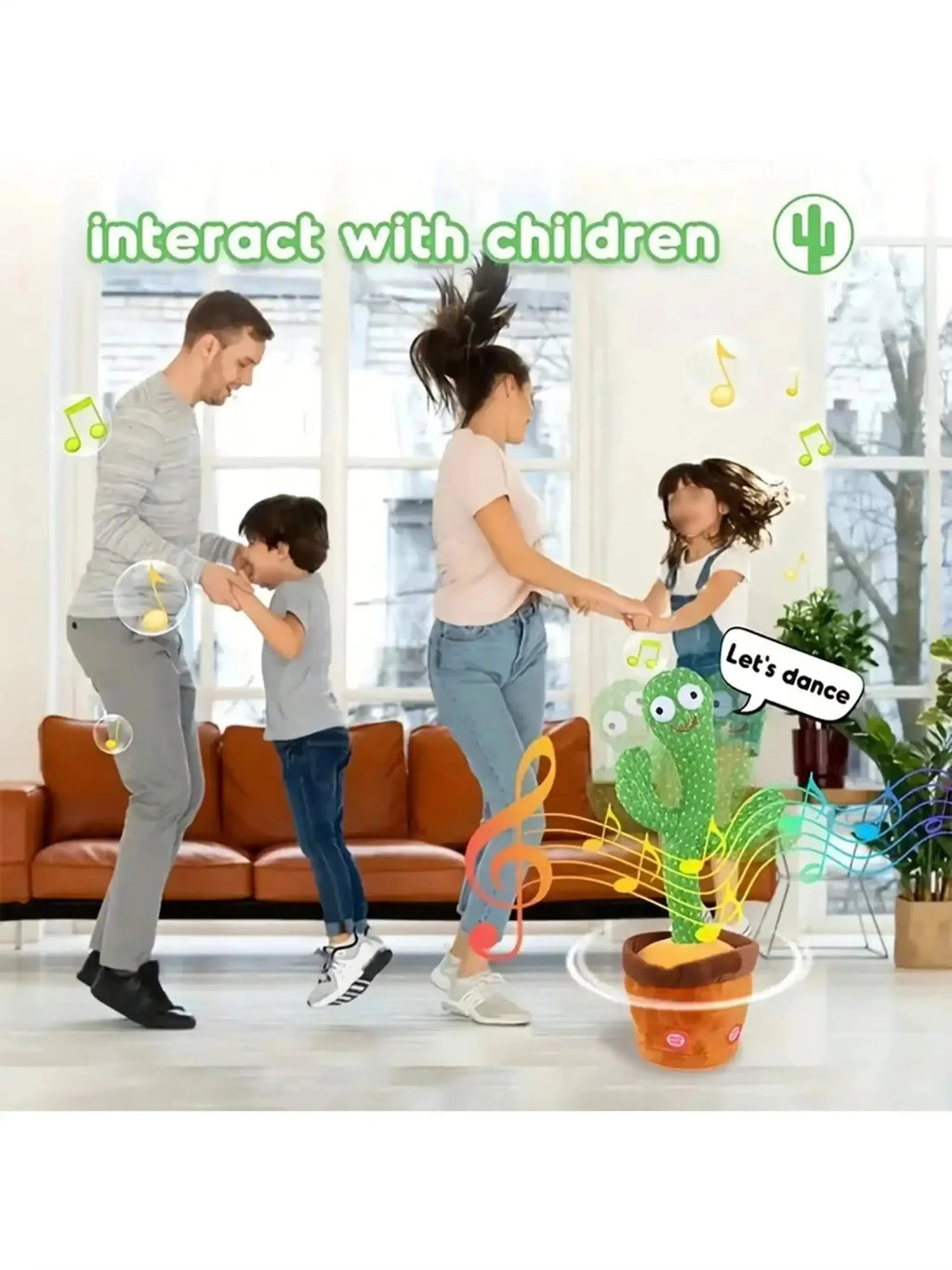 Dancing & Talking Cactus Plush Toy – Fun Musical Gift for Kids