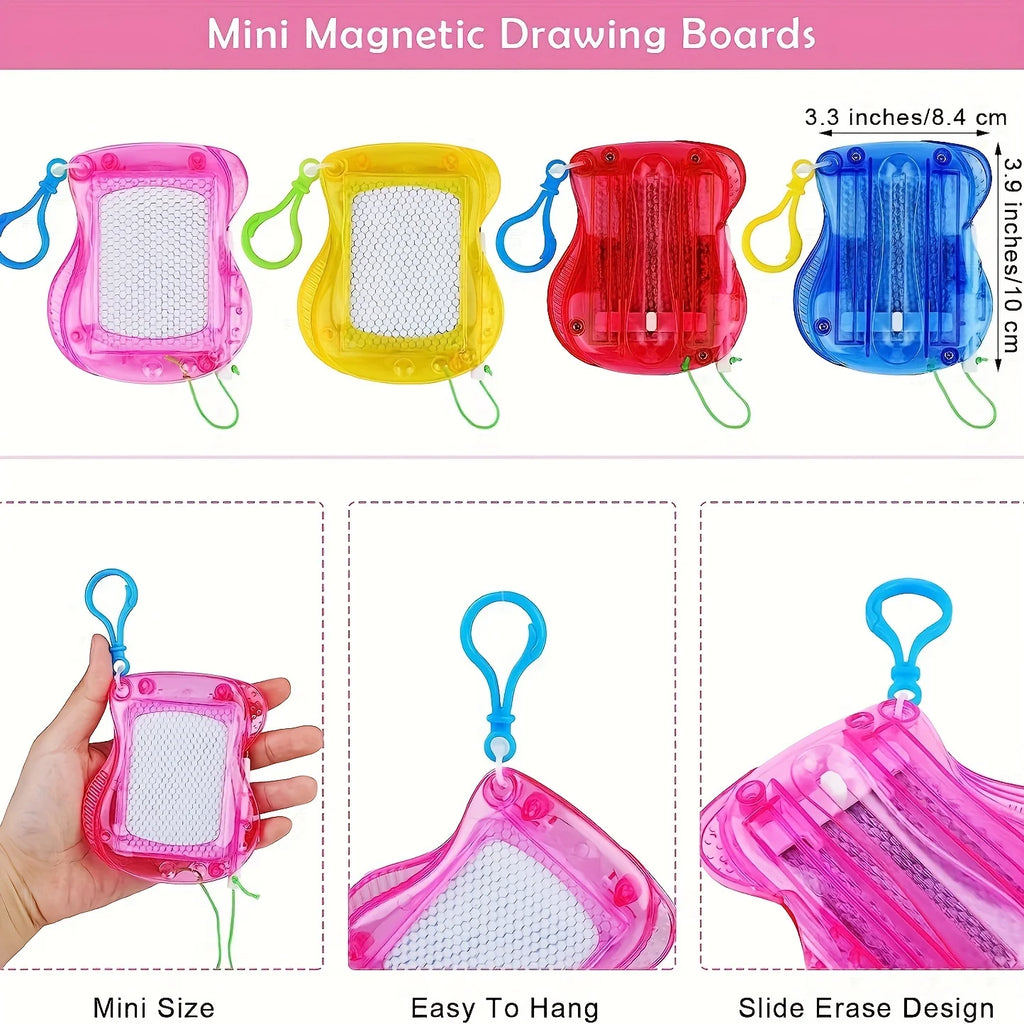 Mini Magnetic Drawing Board Keychain – Erasable Doodle Pad for Kids