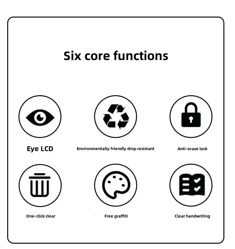 LCD Writing Tablet for Kids – Reusable Drawing & Learning Board