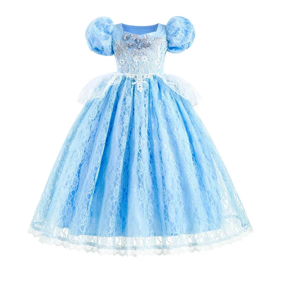 Cinderella Princess Dress for Girls – Party, Cosplay & Birthday Costume