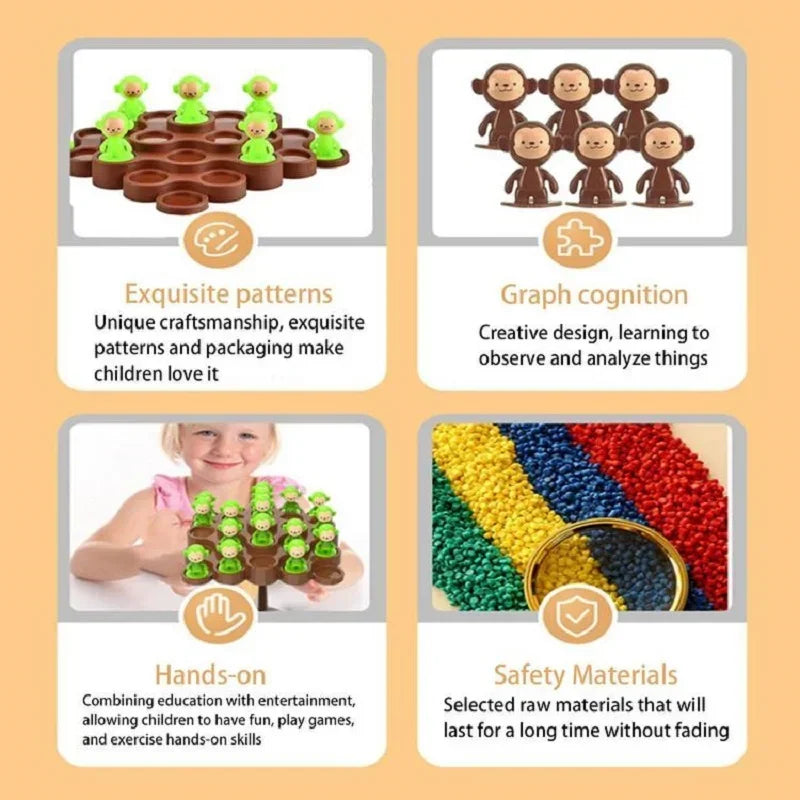 Monkey Balance Tree Game – Kids’ Focus & Balance Training Toy